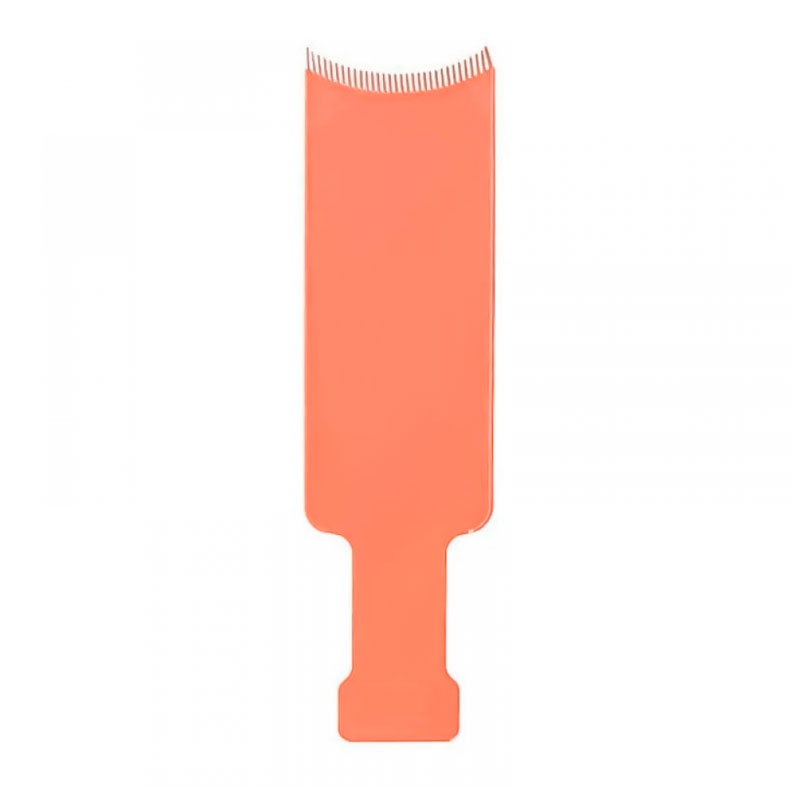 Лопатка-расческа планшет с зубцами для окрашивания, мелирования и балаяжа волос T&G, 33 см розовая
