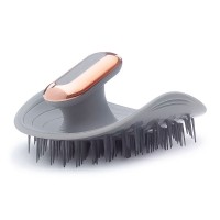 Массажная щетка Pulse Healthy Hair Brush Therapy для волос и кожи головы пульсирующая USB серая