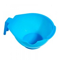 Миска для фарби для волосся, кератину кругла прозора (MP3) синя
