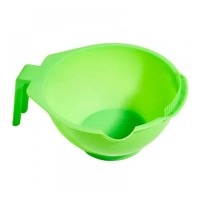 Миска для краски для волос, кератина круглая прозрачная (MP3) зеленая