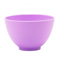Косметологічна миска для змішування масок силіконова м'яка, розмір L 450 мл фіолетова