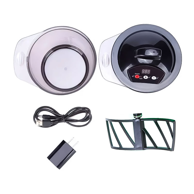 Перукарський електричний міксер із чашею для змішування барвників, засобів для колориста (350 мл)