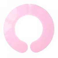 Комір-обтяжувач милькоуп Happy Hair перукарський для стрижки для пеньюара силіконовий бузковий 