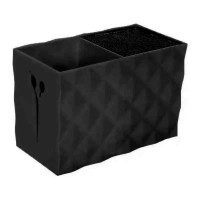 Настільна підставка-тримач для перукарського інструменту, ножиць подвійна чорна