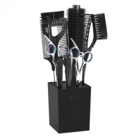 Настольная подставка-держатель для парикмахерского инструмента, ножниц одинарная черная