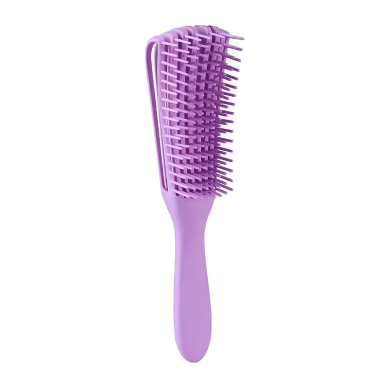 Гребінець з регулюванням щетини для кучерявого волосся Flexi Detangling Brush лиловий