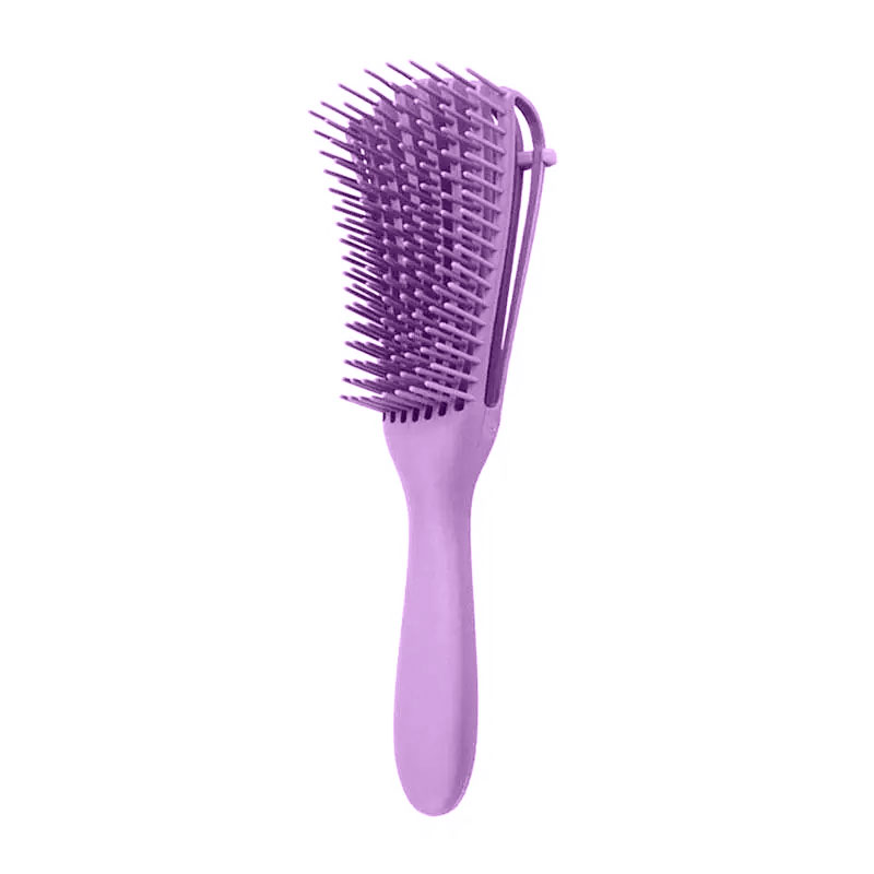 Гребінець з регулюванням щетини для кучерявого волосся Flexi Detangling Brush лиловий