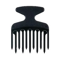 Гребінь для кучерявого і густого волосся Afro Hair picker пластиковий чорний 128 мм (HS 80239)