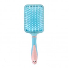Массажная щетка Fashion Candy Massage Comb для укладки волос прямоугольная голубая