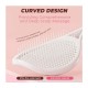Продувная массажная щетка-браш Tennis Style Hair Brush для всех типов волос ультрамягкая белая