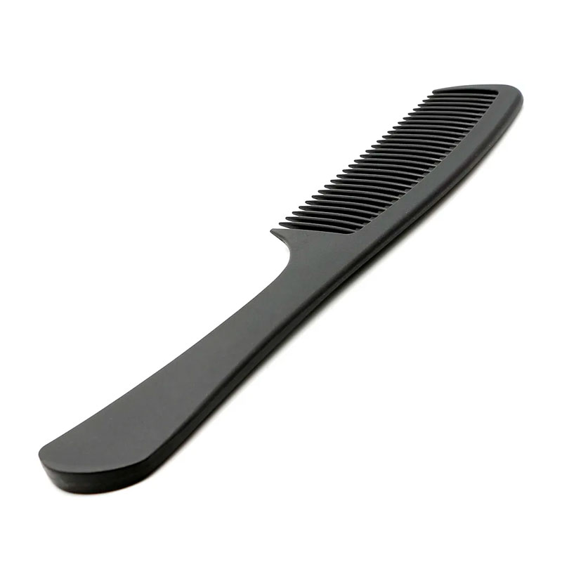 Перукарський гребінь Happy Hair Carbon Antistatic для укладання волосся з ручкою широкий чорний