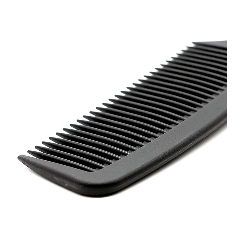 Перукарський гребінь Happy Hair Carbon Antistatic для укладання волосся з ручкою широкий чорний