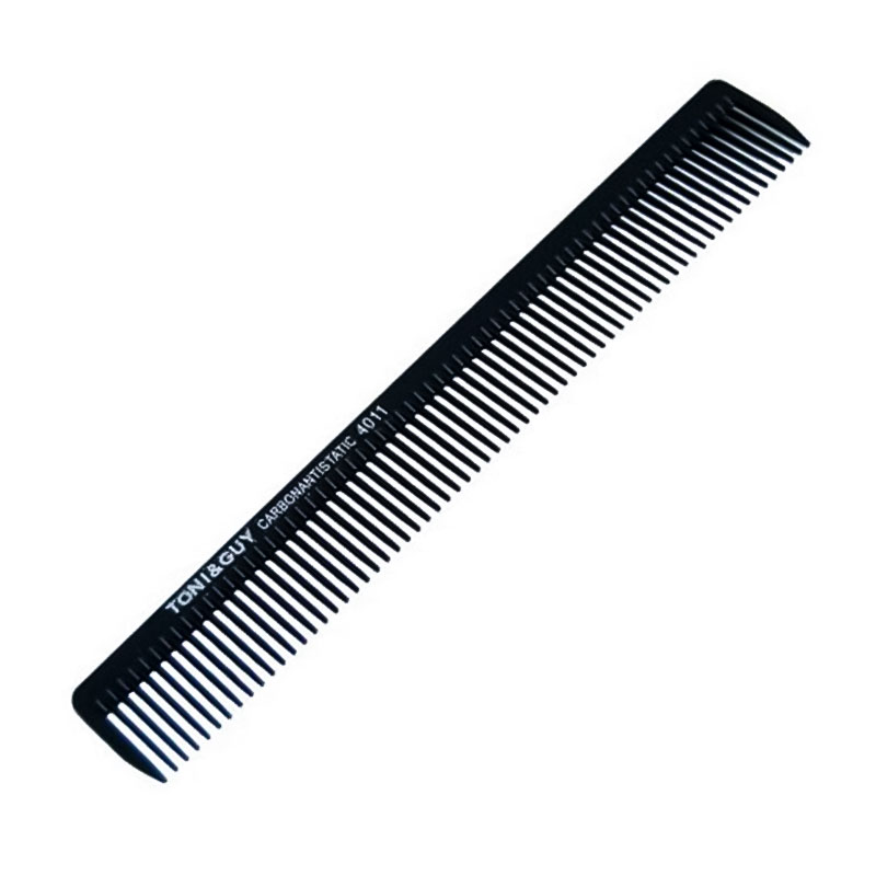Гребінь для стрижки волосся Toni & Guy Carbon Antistatic Comb 4011 антистатичний карбоновий чорний