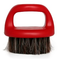 Щетка для фейда, бороды кастет Barber Finger Brush для барбера, парикмахера круглая красная