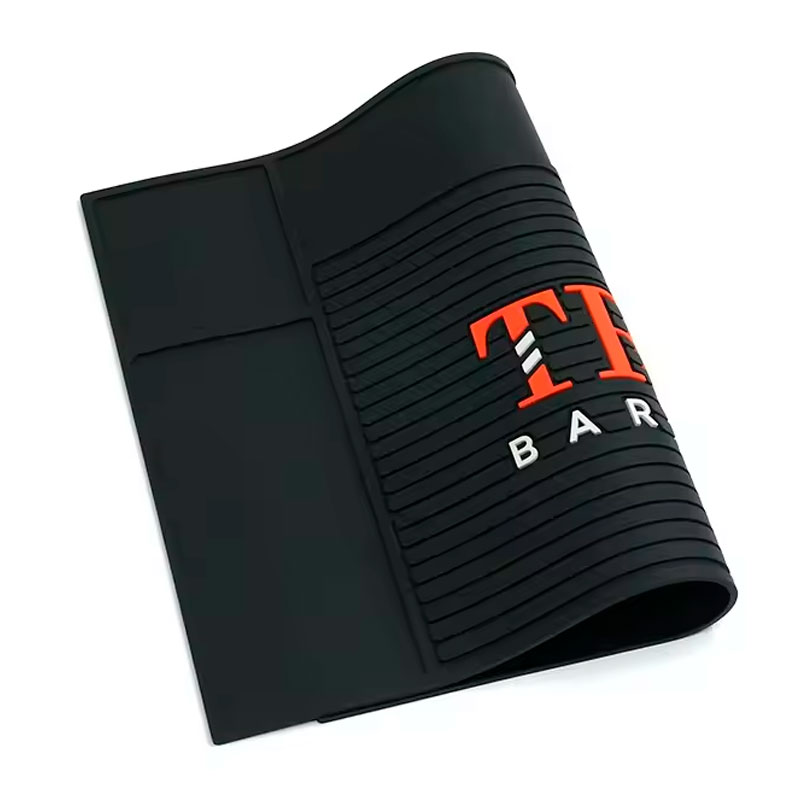 Професійний килимок TRU BARBER для перукарських інструментів, плойки, прасочки, 45х30 см 