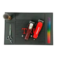 Профессиональный коврик TRU BARBER для парикмахерских инструментов, плойки, утюжка, 45х30 см