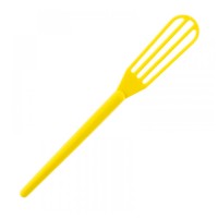Вінчик для змішування фарби для волосся Puluomasi Х-60 пластиковий, 18 см жовтий