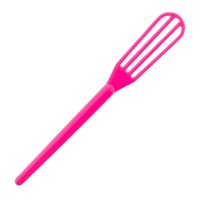 Венчик для смешивания краски для волос Puluomasi Х-60 пластиковый, 18 см розовый