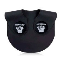 Комір-обважнювач для пеньюара Barbershop мількоуп перукарський для стрижки силіконовий чорний