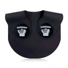 Комір-обважнювач для пеньюара Barbershop мількоуп перукарський для стрижки силіконовий чорний