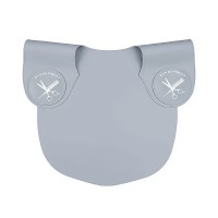 Комір-обважнювач для пеньюара Barbershop мількоуп перукарський для стрижки силіконовий сірий