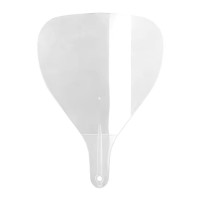 Маска екран для захисту обличчя під час стрижки, укладання волосся прозора 20х14 см