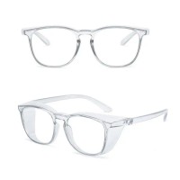 Стильні захисні окуляри для перукаря, майстра манікюру з незапотіваючим покриттям та захистом від ультрафіолету прозорі