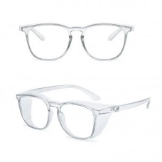 Стильні захисні окуляри для перукаря, майстра манікюру з незапотіваючим покриттям та захистом від ультрафіолету прозорі