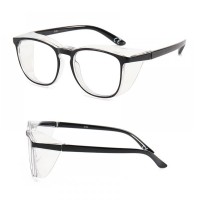 Стильні захисні окуляри для перукаря, майстра манікюру з незапотіваючим покриттям та захистом від ультрафіолету чорні