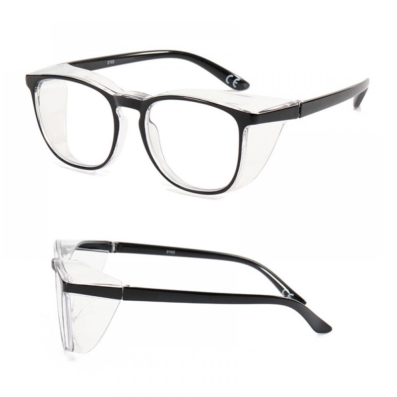 Стильные защитные очки для парикмахера, мастера маникюра с незапотевающим покрытием и защитой от ультрафиолета черные