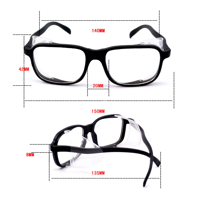 Захисні окуляри для перукаря, майстра манікюру з незапотіваючим покриттям та боковим захистом