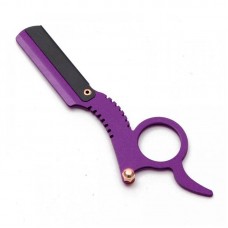 Небезпечна бритва шаветка з кільцем фіолетова