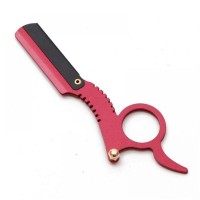 Небезпечна бритва шаветка з кільцем червона