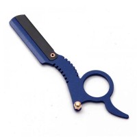 Опасная бритва шаветка с кольцом синяя