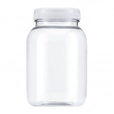 Флакон/баночка із кришечкою для розливу густих косметичних засобів пластиковий прозорий №13, 500 мл 200 шт