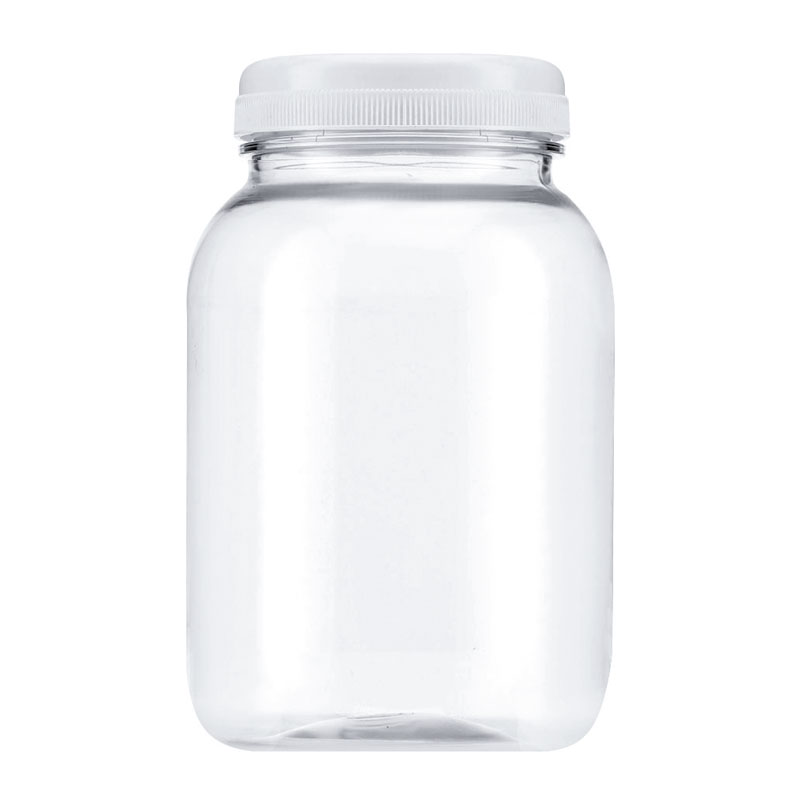 Флакон/баночка с крышечкой для разлива густых косметических средств пластиковый прозрачный №13, 500 мл 50 шт