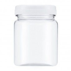 Флакон/баночка з кришечкою для розливу густих косметичних засобів пластиковий прозорий №11, 250 мл 200 шт