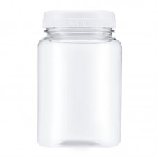 Флакон/баночка із кришечкою для розливу густих косметичних засобів пластиковий прозорий №12, 350 мл 500 шт