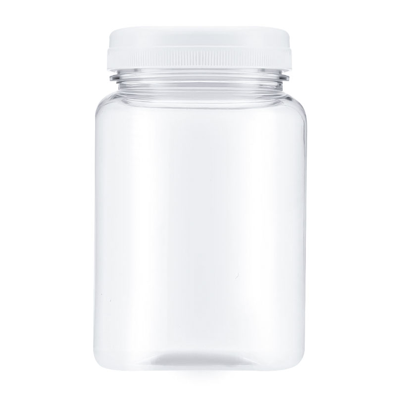 Флакон/баночка с крышечкой для разлива густых косметических средств пластиковый прозрачный №12, 350 мл 500 шт