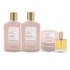 Набір Alfaparf Milano Lisse Design Keratin Therapy QUAD-2 шампунь, кондиціонер, маска, олійка для волосся 2x250+200+50 мл