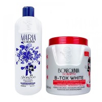 Набір ботексу для волосся (білого) Btox Maria Escandalosa White, 250/500 г (розлив)