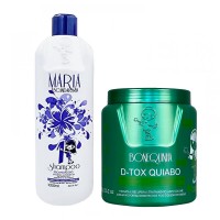 Набор ботекса Maria Escandalosa Okra D-tox Quiabo для восстановления волос, 30/50 г (разлив)