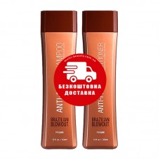 Набір Brazilian Blowout Anti-Frizz шампунь та кондиціонер для розгладження волосся, 2х350 мл