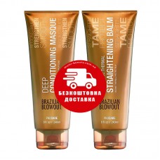 Набір Brazilian Blowout Anti-Frizz маска та термобальзам, 2х240 мл