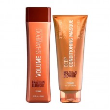 Набір Brazilian Blowout Volume шампунь і маска для глибокого зволоження волосся, 350+240 мл