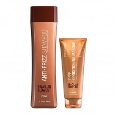 Набір Brazilian Blowout Anti-Frizz шампунь і маска для глибокого зволоження волосся, 350+240 мл