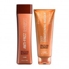 Набір Brazilian Blowout Anti-Frizz шампунь і маска для глибокого зволоження волосся, 350+240 мл