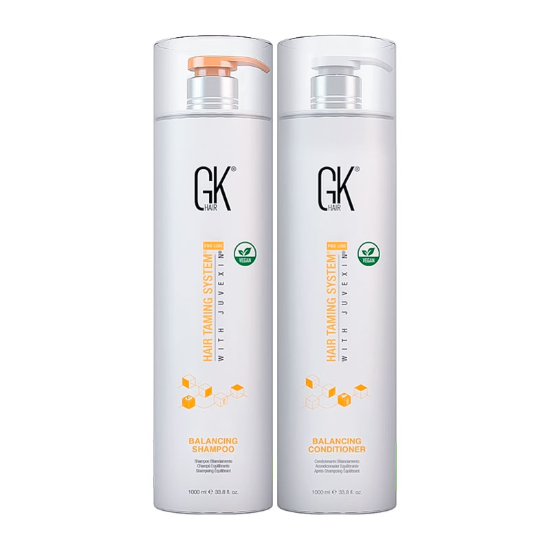 Набір GKhair Global Keratin Balancing балансуючі шампунь та кондиціонер, 2х1000 мл