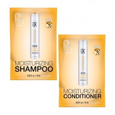 Набір GKhair Global Keratin Moisturizing зволожуючі шампунь та кондиціонер, 2x10 мл (саше)