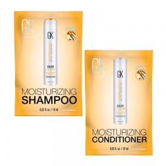 Набір GKhair Global Keratin Moisturizing зволожуючі шампунь та кондиціонер, 2x10 мл (саше)
